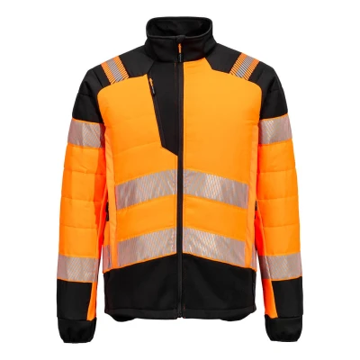 Afbeelding van PW3 Hi Vis Hybride Baffle Jack maat 4XL, Orange/Black