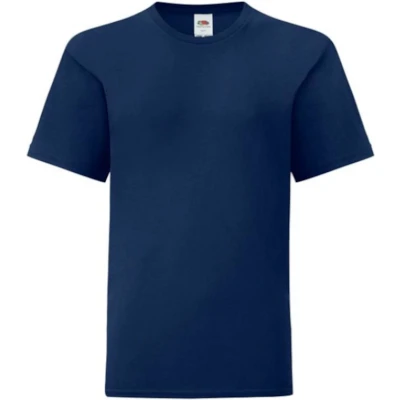 Afbeelding van Fruit Of The Loom Iconisch T shirt Kinderen / Kinder (Marine)