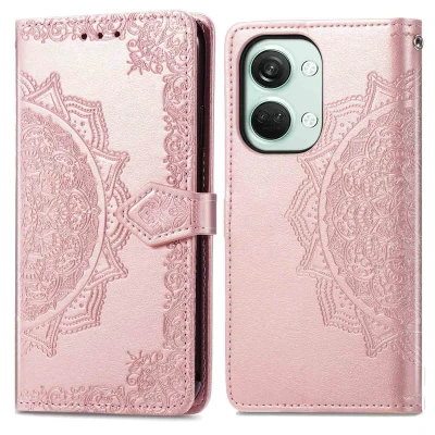 Afbeelding van OnePlus Nord 3 Hoesje Kunstleder iMoshion Bookcase Rosé goud Telefoonhoesje