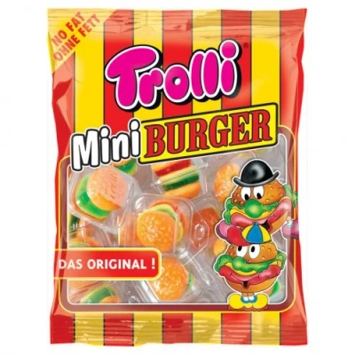 Afbeelding van Trolli Mini Burger 60 stuks