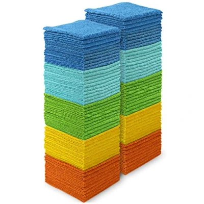 Afbeelding van AIDEA 100 stuks microvezel reinigingsdoekjes, theedoeken, microvezel, huishouden, zachter, absorberend, pluisvrij, voor thuis, keuken, auto, ruitcentrum, 30 x cm