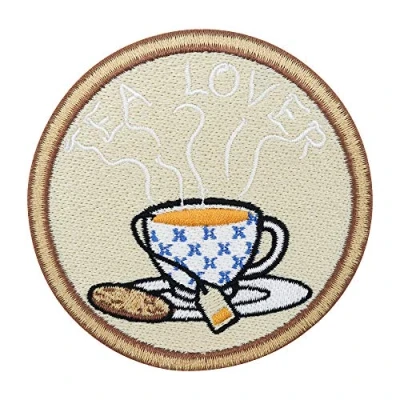 Afbeelding van Tea Lover Patch om op te strijken Drankpatches, strijkpatches, patches, patches Finally Home