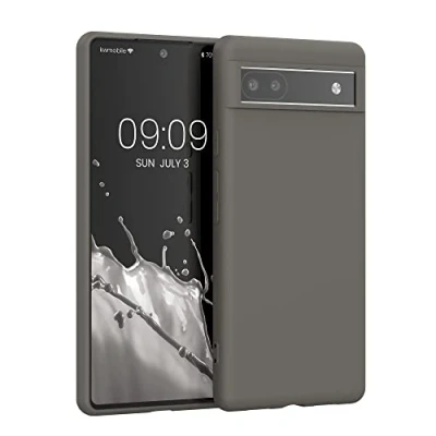 Afbeelding van kwmobile telefoonhoesje geschikt voor Google Pixel 6a Hoesje smartphone Back cover in steengrijs