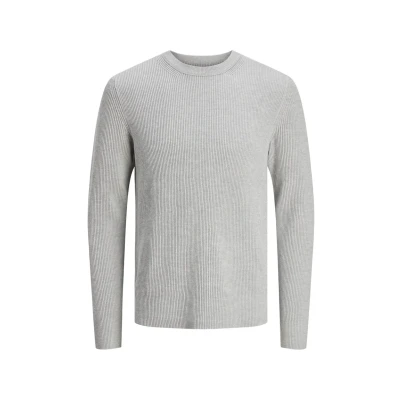 Afbeelding van Jack &amp; Jones Premium Jjeperfect CREW NECK Trui, Heren, Maat: Small, Light grey melange