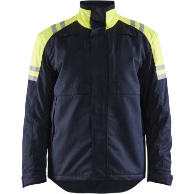 Afbeelding van Blaklader 4515 1519 Winterjas Inherent Steel Marine/High Vis Geel XS