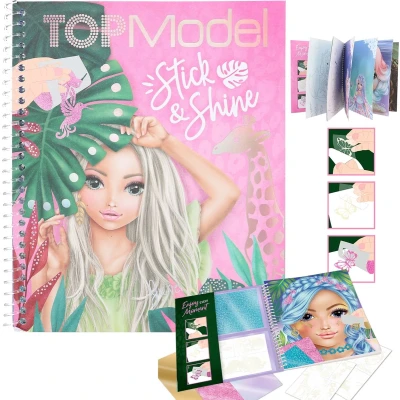 Afbeelding van Depesche TOPModel kleurboek Stick &amp; Shine