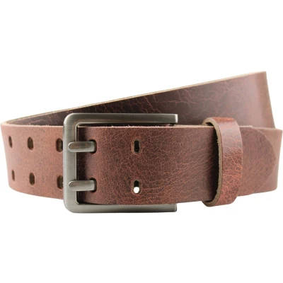 Afbeelding van Fana Belts Leren Riem Bruin Trendy Riemen Buffelleer Taillemaat 120