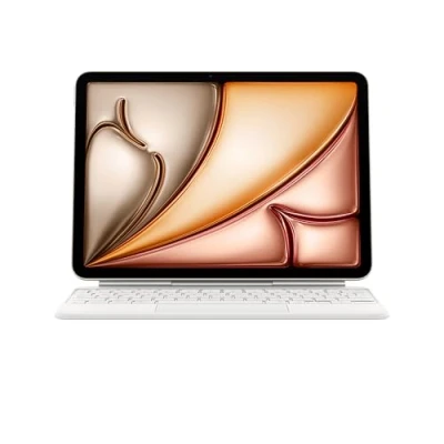 Afbeelding van Apple Magic Keyboard hoes voor de 11 inch iPad Air (M3), comfortabel typen, ingebouwde trackpad, Engels (VK) Wit ​​​​​​​