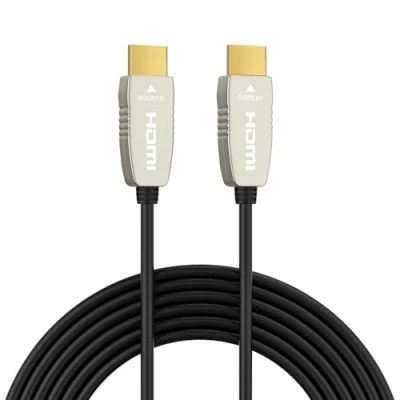 Afbeelding van RUIPRO 4K Fiber HDMI kabel 15 meter 60Hz Lichtsnelheid HDMI2.0b Ondersteunt 18Gbps ARC HDR10 Dolby Vision HDCP2.2 YUV4:4:4 Ultradunne flexibele optische met technologie