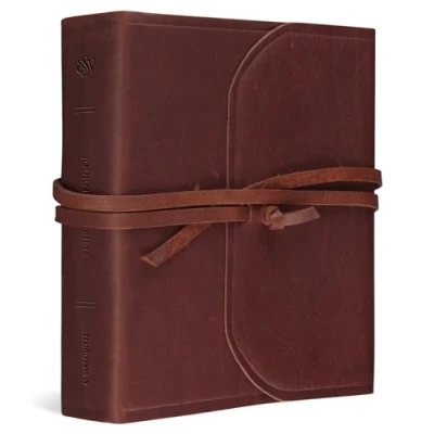 Afbeelding van ESV Journaling Study Bible: English Standard Version, Brown, Flap With Strap