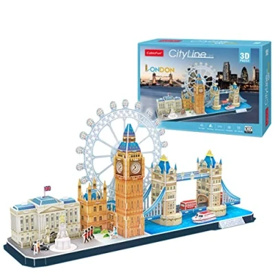 Afbeelding van 3d Puzzel London l met Bekende Gebouwen vanaf 8 Jaar Model Bouw DIY Kit Wereldsteden