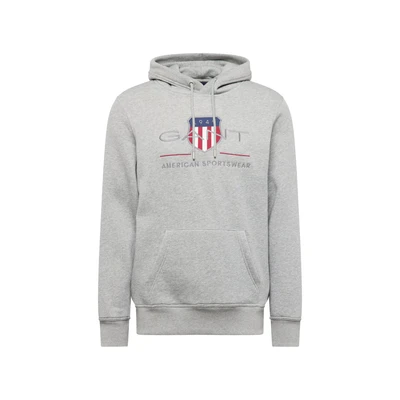 Afbeelding van GANT REG Archive Shield Hoodie, Heren, Maat: 3XL, Grey melange