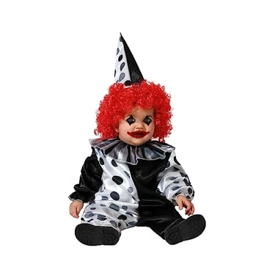 Afbeelding van Kostuum Clown Grijs Halloween Maat 24 maanden