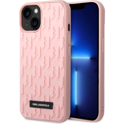 Afbeelding van Backcase hoesje geschikt voor iPhone 14 Plus Karl Lagerfeld Effen Roze TPU (Zacht)