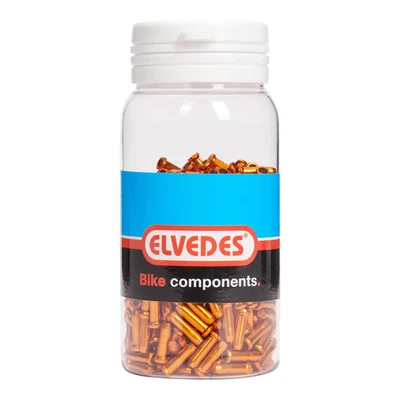 Afbeelding van Elvedes Antirafeldopjes 2,3mm oranje (500x) alum. ELV2012017