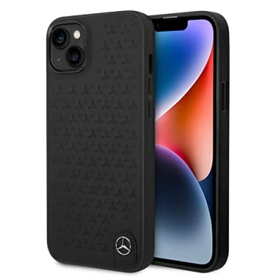 Afbeelding van Mercedes Benz Pu Leer Smartphonehoesje voor Apple iPhone 14 Plus Bescherming, Back Cover, Beige Kleur