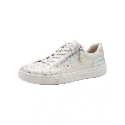 Afbeelding van Jana Sneakers laag, Dames, Maat: 36, White print Kunststof