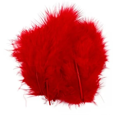 Afbeelding van Creativ Company Dons Rood 5 12 cm, 15st.