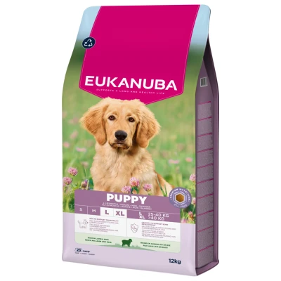 Afbeelding van Eukanuba Puppy Large met lam &amp; rijst hondenvoer 2 x 12 kg