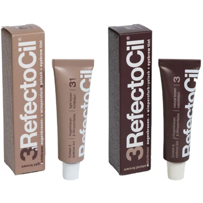 Afbeelding van Refectocil Wenkbrauwverf 3.1 lichtbruin 15ml + 3 natuurbruin bundel/set/pakket