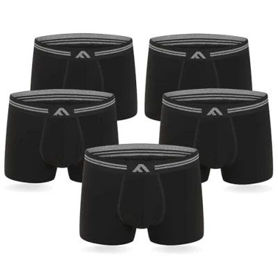 Afbeelding van FM London Super zachte bamboe boxershorts voor heren (Pack van 5)
