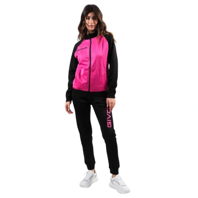 Afbeelding van Givova cuba sportset dames fuchsia zwart l ademend &amp; flexibel