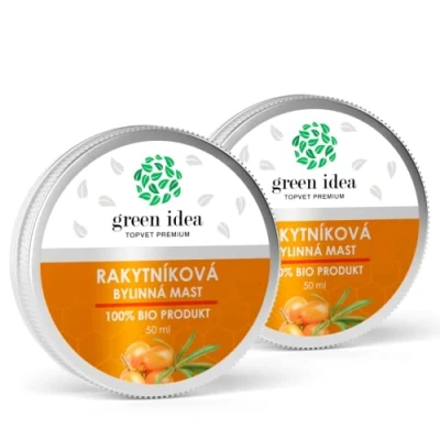 Afbeelding van Green idea Duindoornzalf BIO Duindoorncrème met duindoornolie en bijenwas droge huid wondgenezing wond genezende zalf 100% natuurlijk 50 ml