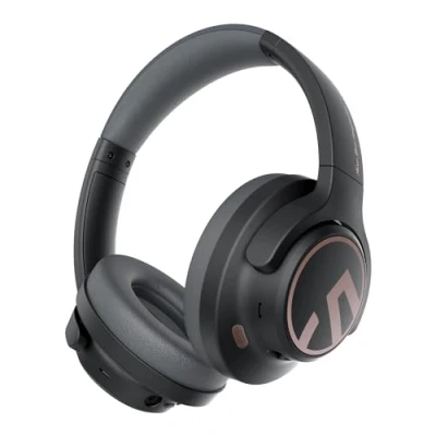 Afbeelding van SoundPEATS Ruimte hybride actieve ruisonderdrukkende hoofdtelefoon, draadloze over ear Bluetooth headset, 123 uur speeltijd, Hi Res audio bedraad, APP aangepaste EQ, diepe bas, comfortabele