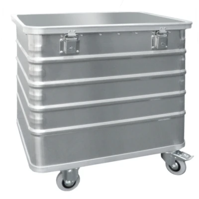 Afbeelding van Containerwagen van aluminium Capaciteit 223 tot 656 L