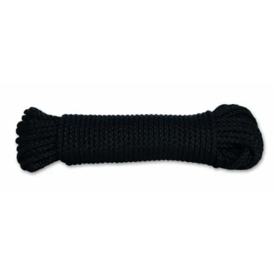Afbeelding van Chapuis Gevlochten polypropyleen touw breukvastheid 100 kg diameter 2,8 mm lengte 10 m zwart