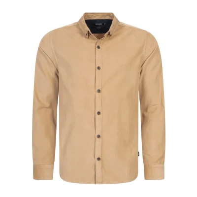 Afbeelding van Indicode Jeans RYAN Overhemd, Heren, Maat: Large, Cornstalk