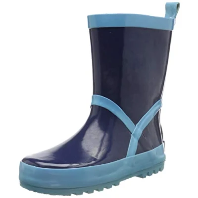 Afbeelding van Playshoes Unisex Regenlaarzen voor kinderen, Maat: 30 31, Marine/hellblau Natuurrubber
