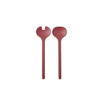 Afbeelding van Mepal Silueta Saladebestek 2 delig Vivid Mauve Rood Bestek