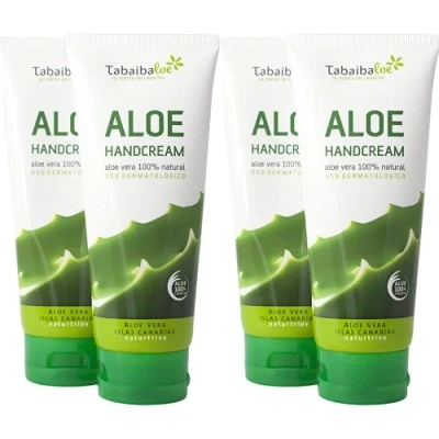 Afbeelding van Tabaiba Loe Aloë Vera Handcrème 100 ml Pack 4 Units