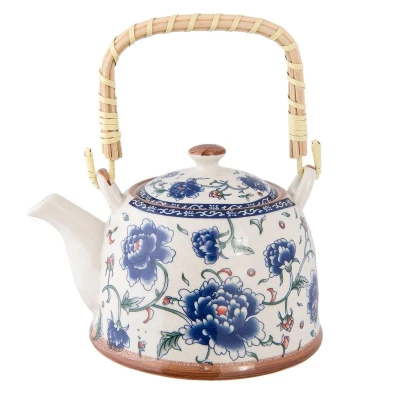 Afbeelding van Clayre &amp; Eef Blauwe Theepot 18*14*12 cm / 700 ml 6CETE0008
