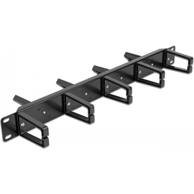 Afbeelding van Delock 19″ Kabelmanagement Rangierpanel beidseitig mit 9 Bügeln (5