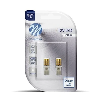 Afbeelding van M Tech L021W LED lamp W5W 9xSMD3528 12V