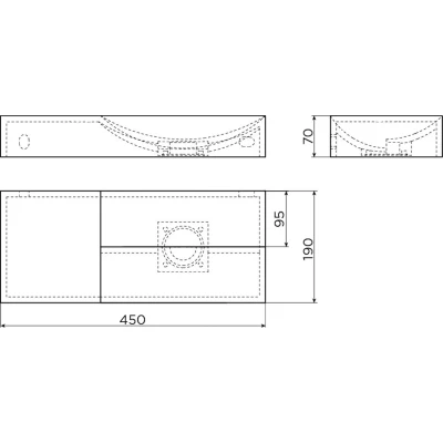 Afbeelding van Fonteinset Clou Vale Incl. Toebehoren 7x45 Cm Mat Wit