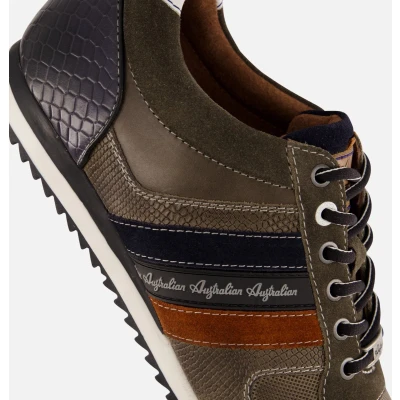 Afbeelding van Australian Camaro Sneakers grijs Leer Heren Maat 40