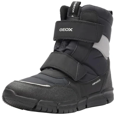 Afbeelding van Geox J Flexyper Snowboots voor kinderen, Maat: 31, Black Textiel/ synthetisch