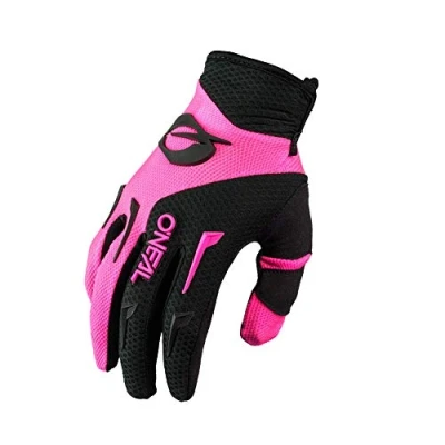 Afbeelding van O&#039;NEAL Cycling Glove Motocross MX MTB DH FR Downhill Freeride Duurzame, flexibele materialen, geventileerde palm Element Dames Zwart Pink Maat L