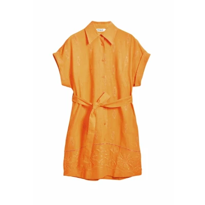 Afbeelding van Desigual Blousejurk, Dames, Maat: Small, Orange