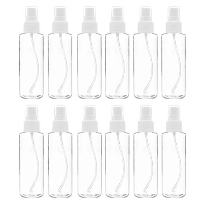 Afbeelding van Andifany 12 Pack Fine Mist Clear Spray flessen 120 ml (4 oz) met pomp Cap, herbruikbare en navulbare kleine lege plastic voor , etherische ën, parfums
