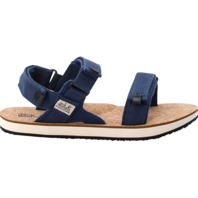 Afbeelding van Jack Wolfskin Heren ECOSTRIDE 2 SANDAL M , Blauw / cork, 39.5 EU