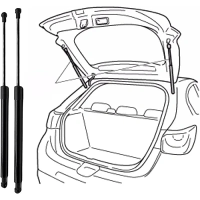 Afbeelding van 2 Stuks Auto Achterklep Boot Gasveren voor Ford Edge 2007 2015(OEM:7T4378406A10AD) 56cm, Kofferbak Gasveer Lifter Lente Shock Lift Ondersteuning Telescopische Staaf