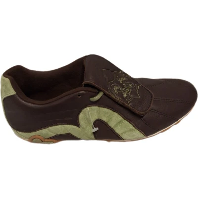 Afbeelding van EVISU SNEAKER WAKATAKA BROWN/GREEN LEER SIZE 40