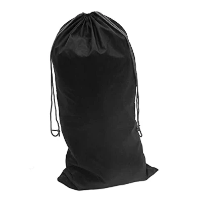 Afbeelding van Nylon tas met aansnoerkoord maat , Black