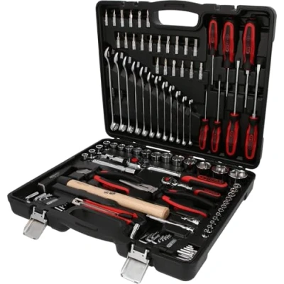 Afbeelding van KS Tools CHROMEplus gereedschapsset met doppen en bits 97 dlg 918.0797