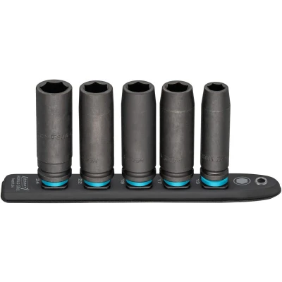 Afbeelding van HAZET dopsleutelsok 900Slg SR/5 magnetische bodem met 5 sleuven, aandrijving: vierkant 12,5 mm (1/2 inch), uitgang: buitenzeskant flexibele kunststof