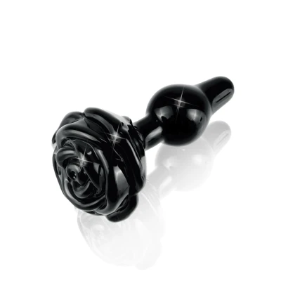 Afbeelding van Zwarte Rosebud Buttplug Icicles No 77